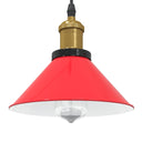 vidaXL Hanglamp in hoogte verstelbaar E27 Ø22 cm metaal glanzend zwart