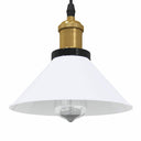 vidaXL Hanglamp in hoogte verstelbaar E27 Ø22 cm metaal glanzend zwart