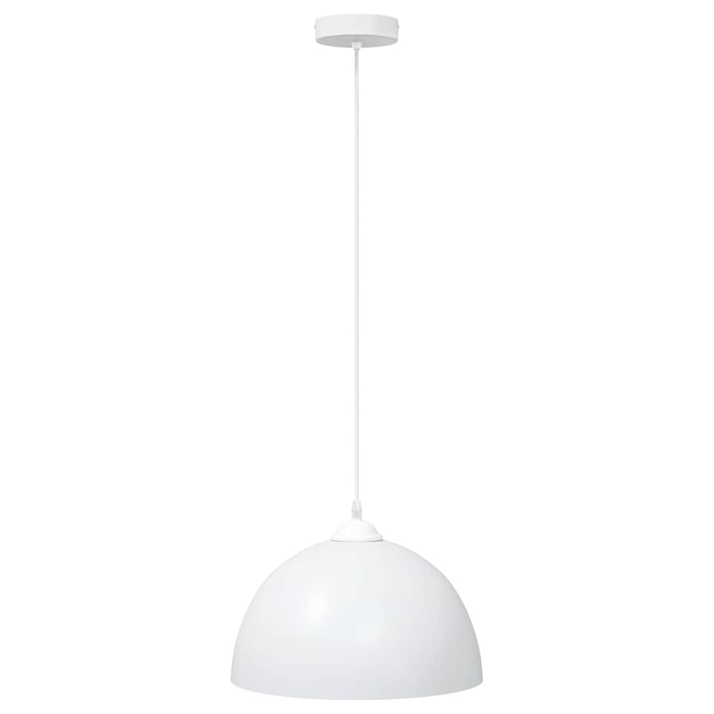 vidaXL Hanglampen 2 st In hoogte verstelbaar E27 30 cm metaal zwart