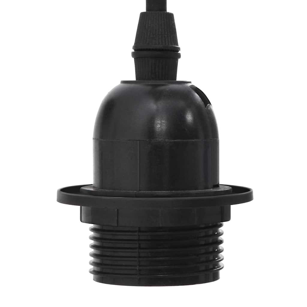 vidaXL Hanglamp met 3 lamphouders E27 metaal zwart
