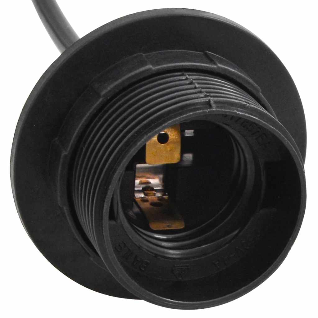 vidaXL Hanglamp met 3 lamphouders E27 metaal zwart