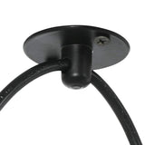 vidaXL Hanglamp met 3 lamphouders E27 metaal zwart