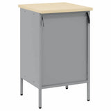 vidaXL Werkbank met lade met opslag Zwart en Grijs 50 x 55 x 85 cm