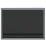 vidaXL Gereedschapskast met opslag Zwart en Grijs 50 x 25 x 35 cm