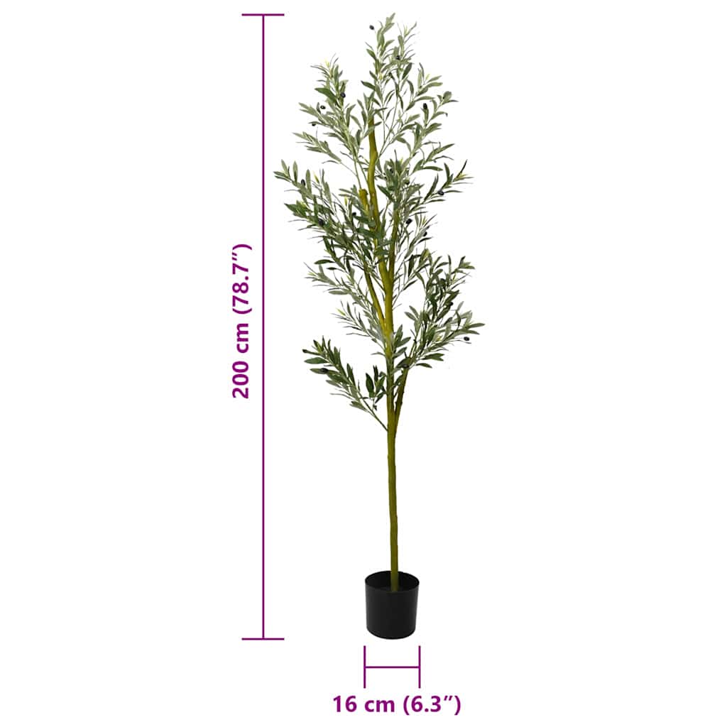 vidaXL Artificial Olive Tree 450 Leaves 120 cm Green