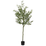 vidaXL Kunstolijfboom 450 blaadjes 120 cm groen