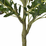 vidaXL Kunstolijfboom 450 blaadjes 120 cm groen