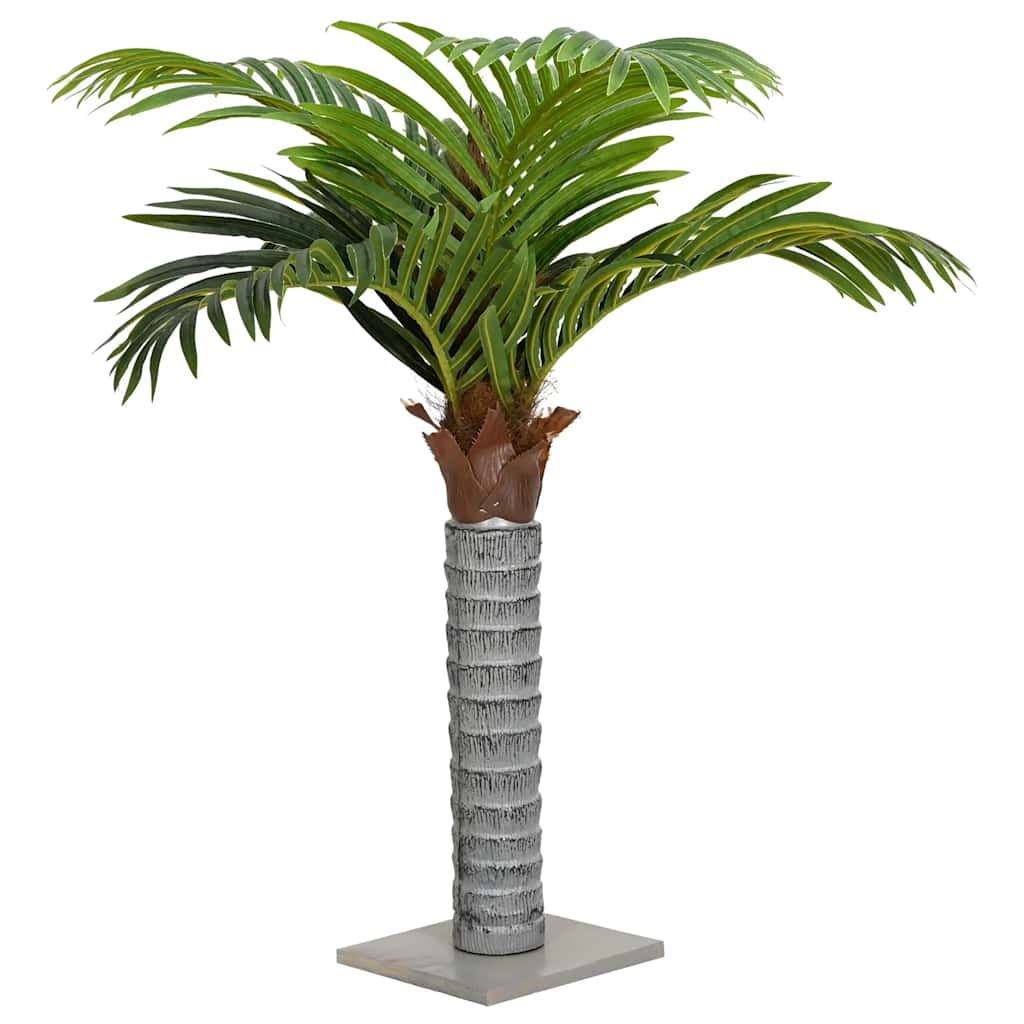 vidaXL Kunstpalmboom 6 bladeren 100 cm groen