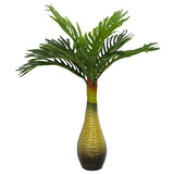 vidaXL Kunstpalmplant 9 bladeren 65 cm groen
