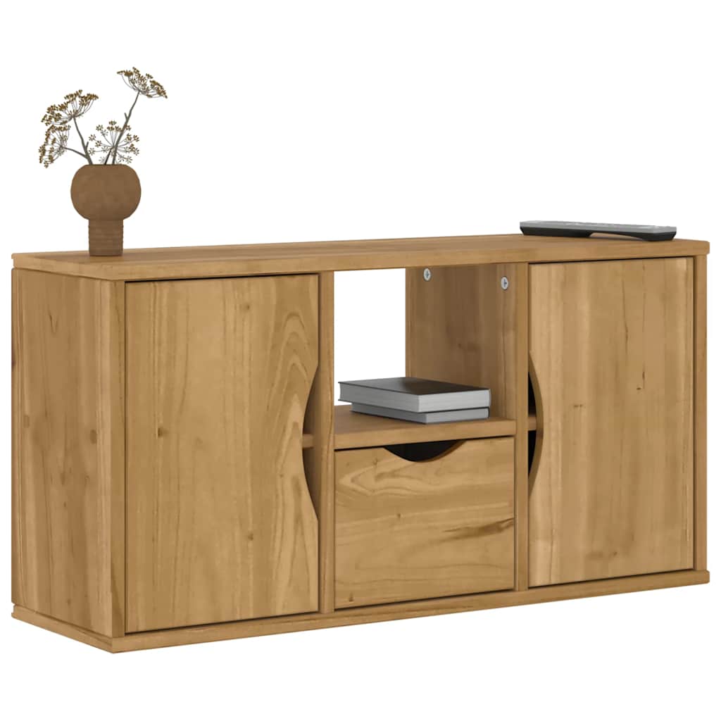 vidaXL TV cabinet ODDA 79x24x40 cm solid pine wood