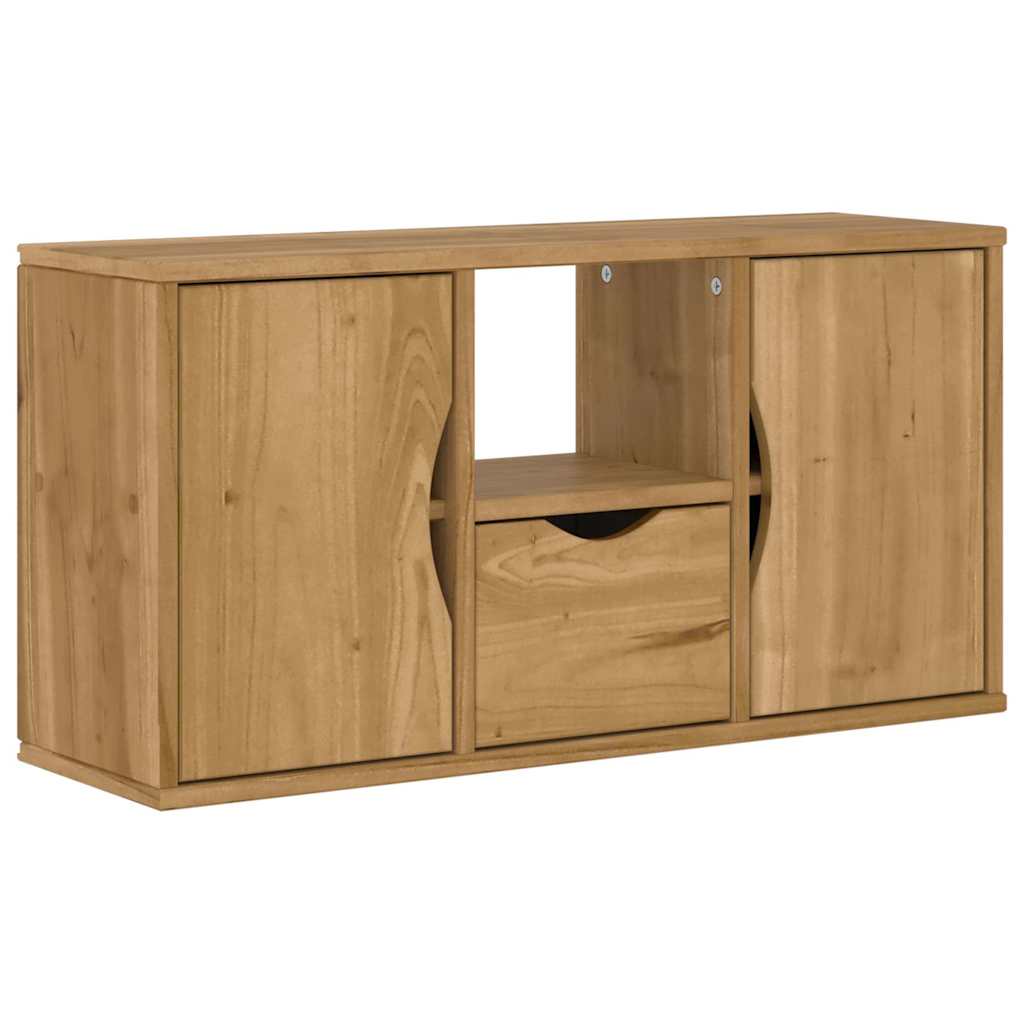 vidaXL TV cabinet ODDA 79x24x40 cm solid pine wood