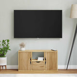 vidaXL TV cabinet ODDA 79x24x40 cm solid pine wood