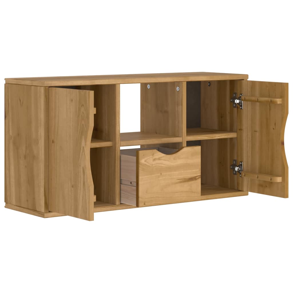 vidaXL TV cabinet ODDA 79x24x40 cm solid pine wood
