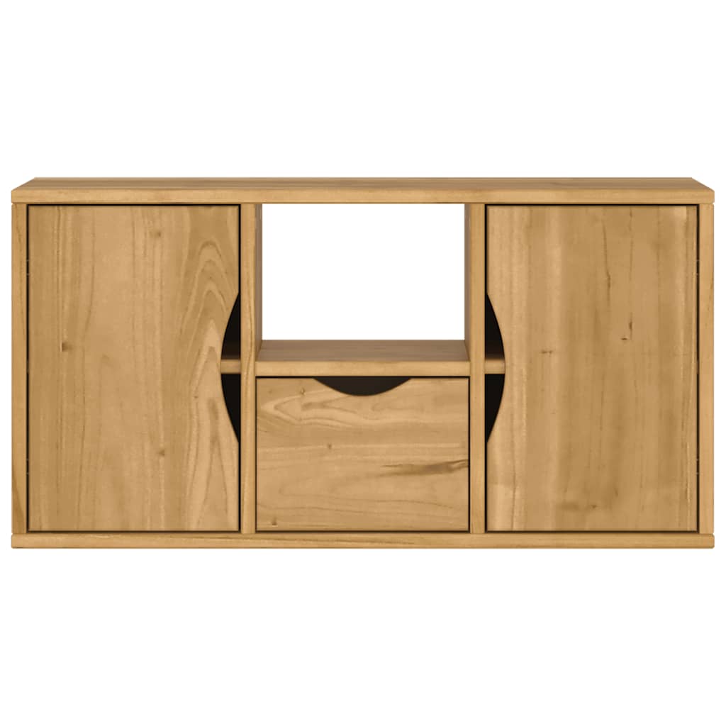 vidaXL TV cabinet ODDA 79x24x40 cm solid pine wood