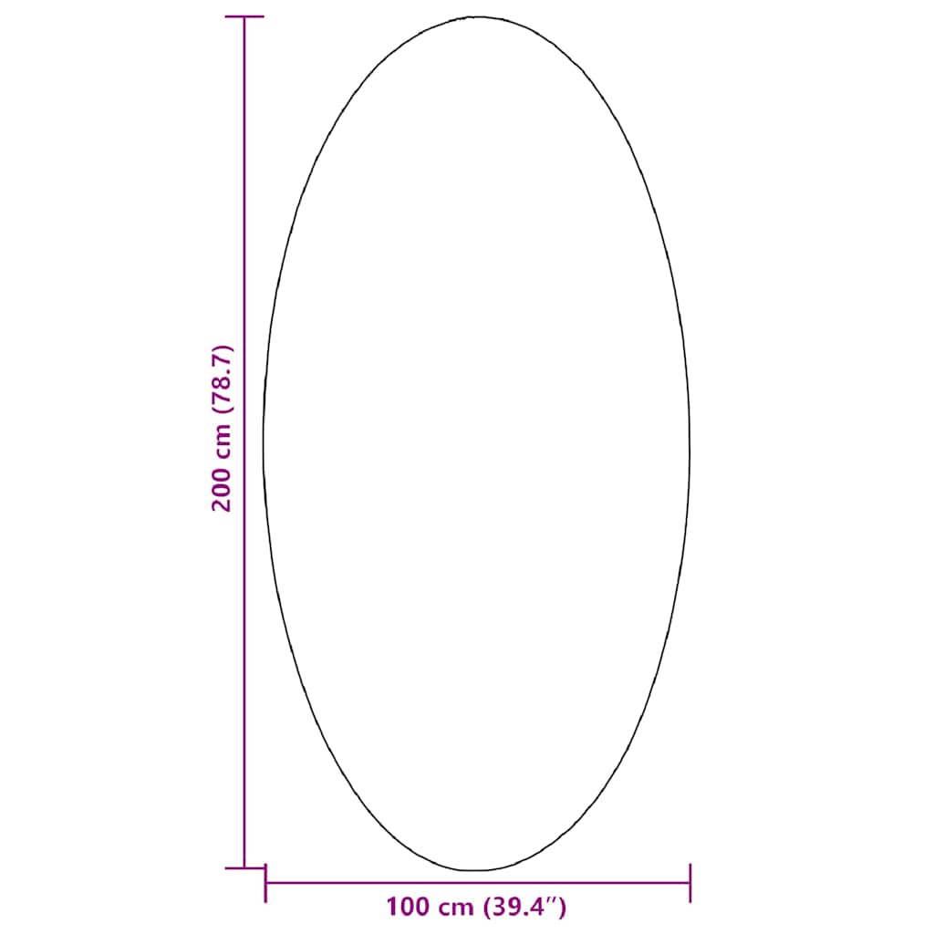 vidaXL Vloerkleden Ovaal HUARTE Antraciet 100 x 200 cm 100% Polyester