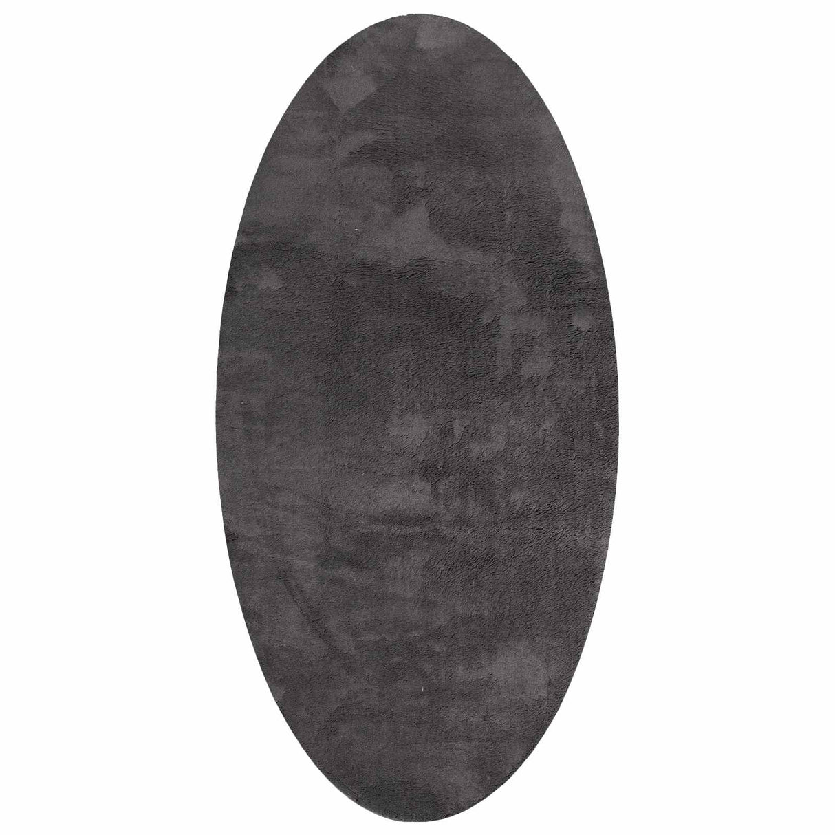 vidaXL Vloerkleden Ovaal HUARTE Antraciet 100 x 200 cm 100% Polyester