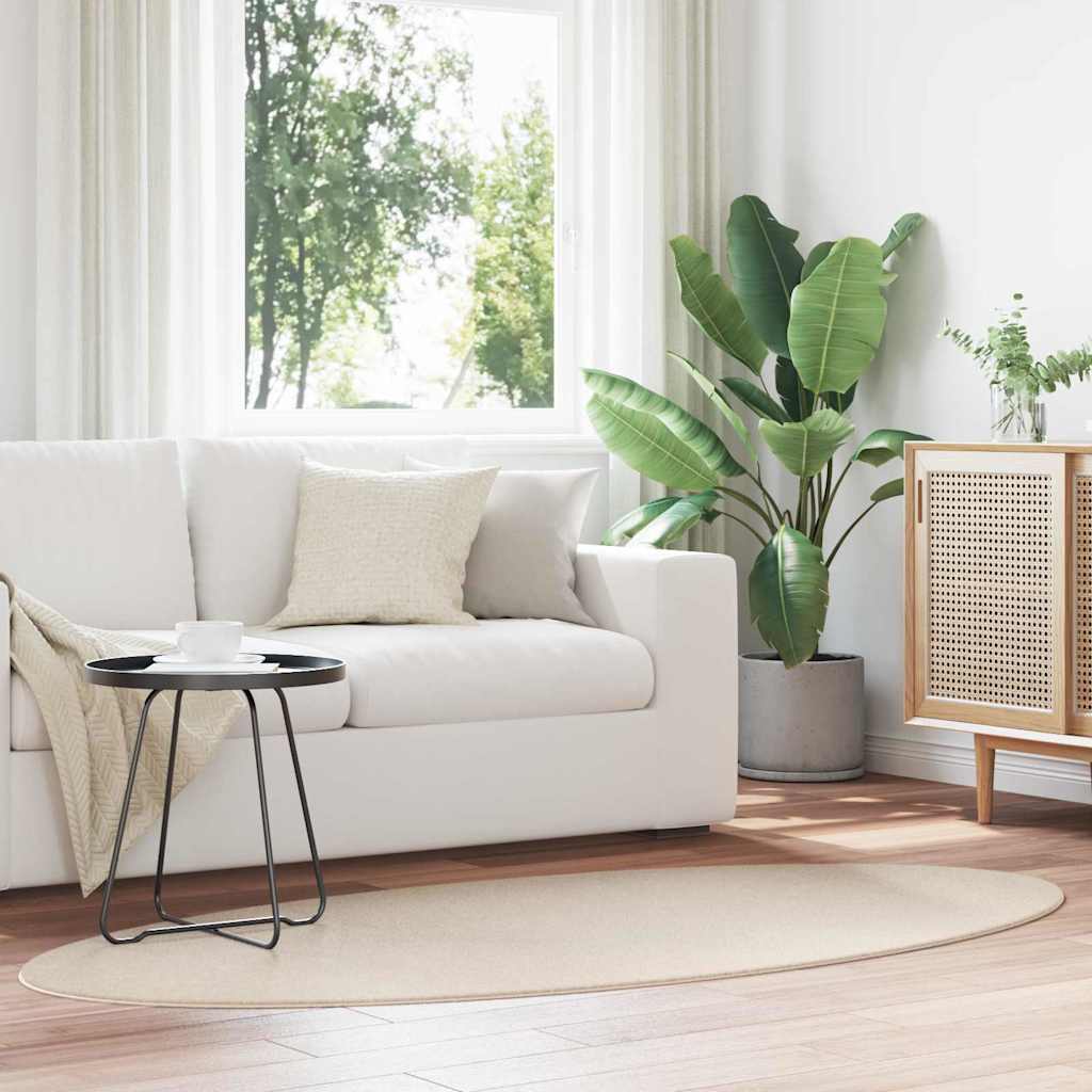 vidaXL Vloerkleden Ovaal HUARTE Antraciet 100 x 200 cm 100% Polyester