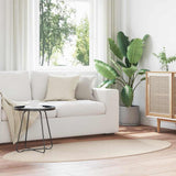 vidaXL Vloerkleden Ovaal HUARTE Antraciet 100 x 200 cm 100% Polyester