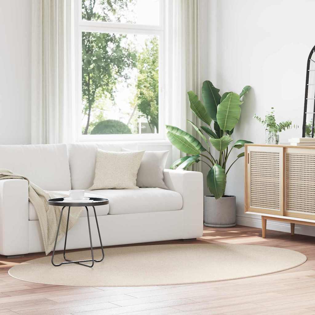 vidaXL Vloerkleden Ovaal HUARTE Antraciet 100 x 200 cm 100% Polyester