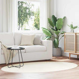 vidaXL Vloerkleden Ovaal HUARTE Antraciet 100 x 200 cm 100% Polyester