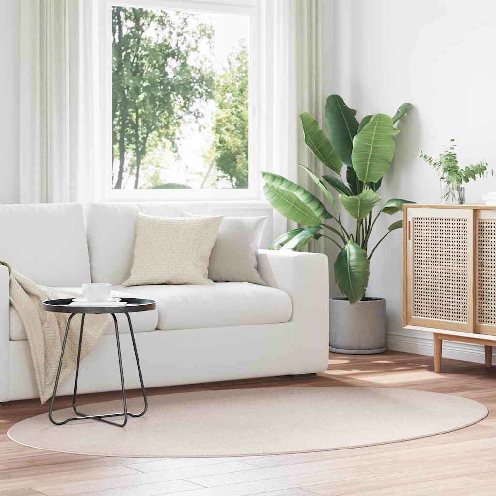 vidaXL Vloerkleden Ovaal HUARTE Antraciet 100 x 200 cm 100% Polyester