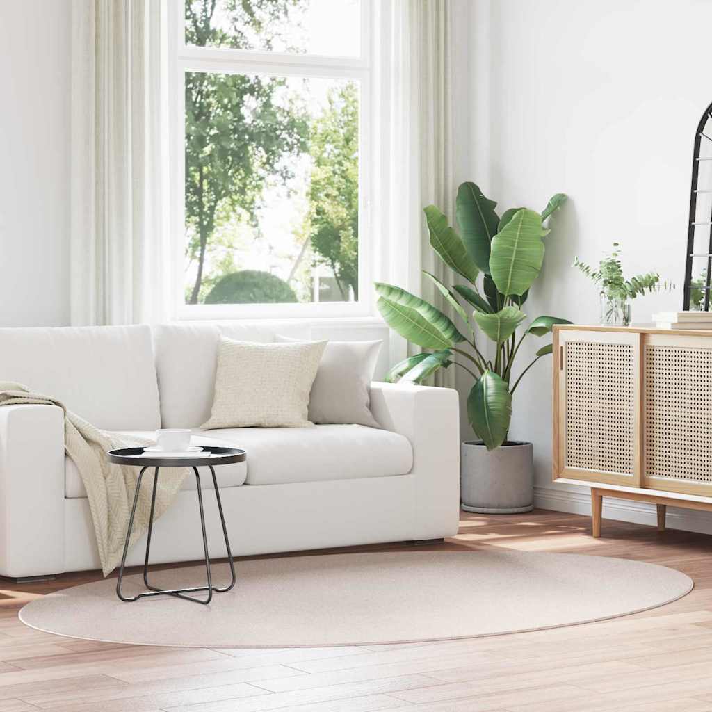 vidaXL Vloerkleden Ovaal HUARTE Antraciet 100 x 200 cm 100% Polyester
