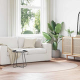 vidaXL Vloerkleden Ovaal HUARTE Antraciet 100 x 200 cm 100% Polyester