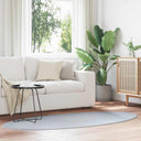 vidaXL Vloerkleden Ovaal HUARTE Antraciet 100 x 200 cm 100% Polyester