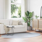 vidaXL Vloerkleden Ovaal HUARTE Antraciet 100 x 200 cm 100% Polyester
