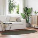 vidaXL Vloerkleden Ovaal HUARTE Antraciet 100 x 200 cm 100% Polyester