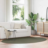 vidaXL Vloerkleden Ovaal HUARTE Antraciet 100 x 200 cm 100% Polyester