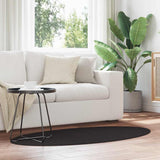 vidaXL Vloerkleden Ovaal HUARTE Antraciet 100 x 200 cm 100% Polyester