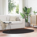 vidaXL Vloerkleden Ovaal HUARTE Antraciet 100 x 200 cm 100% Polyester