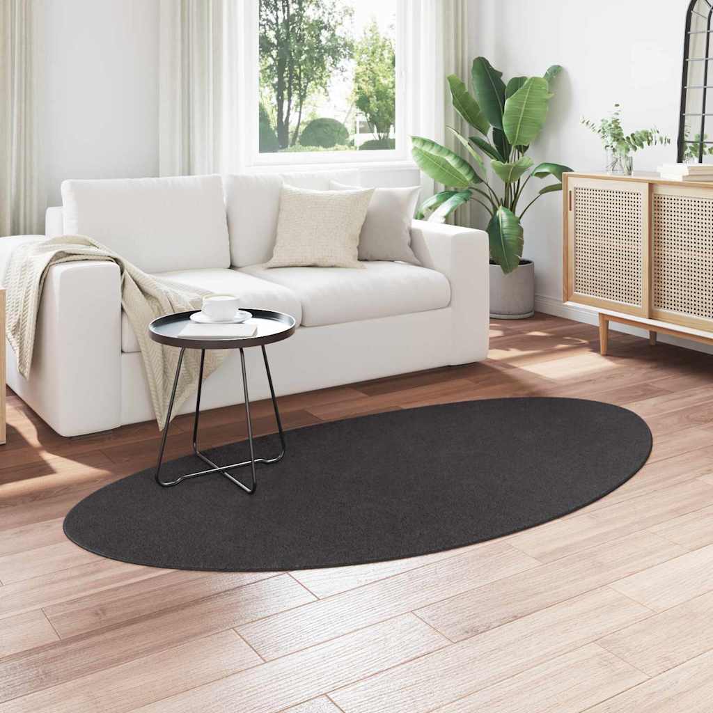 vidaXL Vloerkleden HUARTE Antraciet 100 x 200 cm Polyester