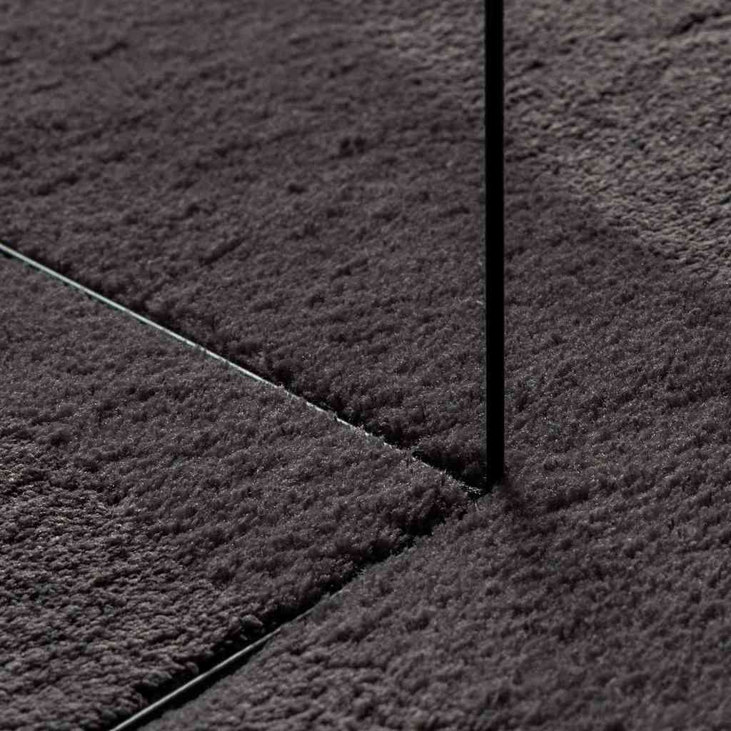 vidaXL Vloerkleden HUARTE Antraciet 100 x 200 cm Polyester