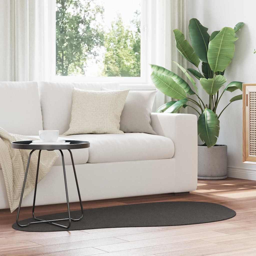 vidaXL Vloerkleden HUARTE Antraciet 100 x 200 cm Polyester
