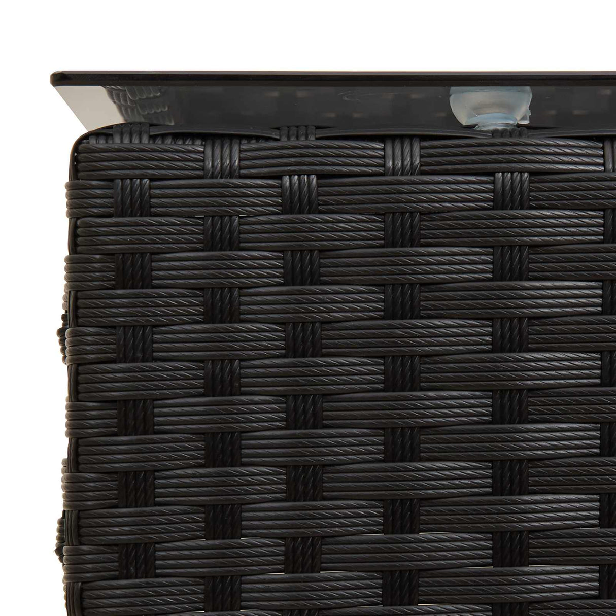vidaXL Tuinbank Set met kussen 2 pcs poly rattan