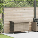 vidaXL Tuinbox met wielen 110x55x73 cm poly rattan zwart