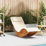 vidaXL Rocking sun loungers 2 pcs acacia wood