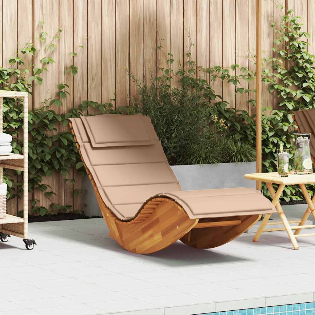 vidaXL Rocking sun loungers 2 pcs acacia wood