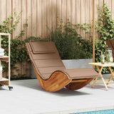 vidaXL Rocking sun loungers 2 pcs acacia wood