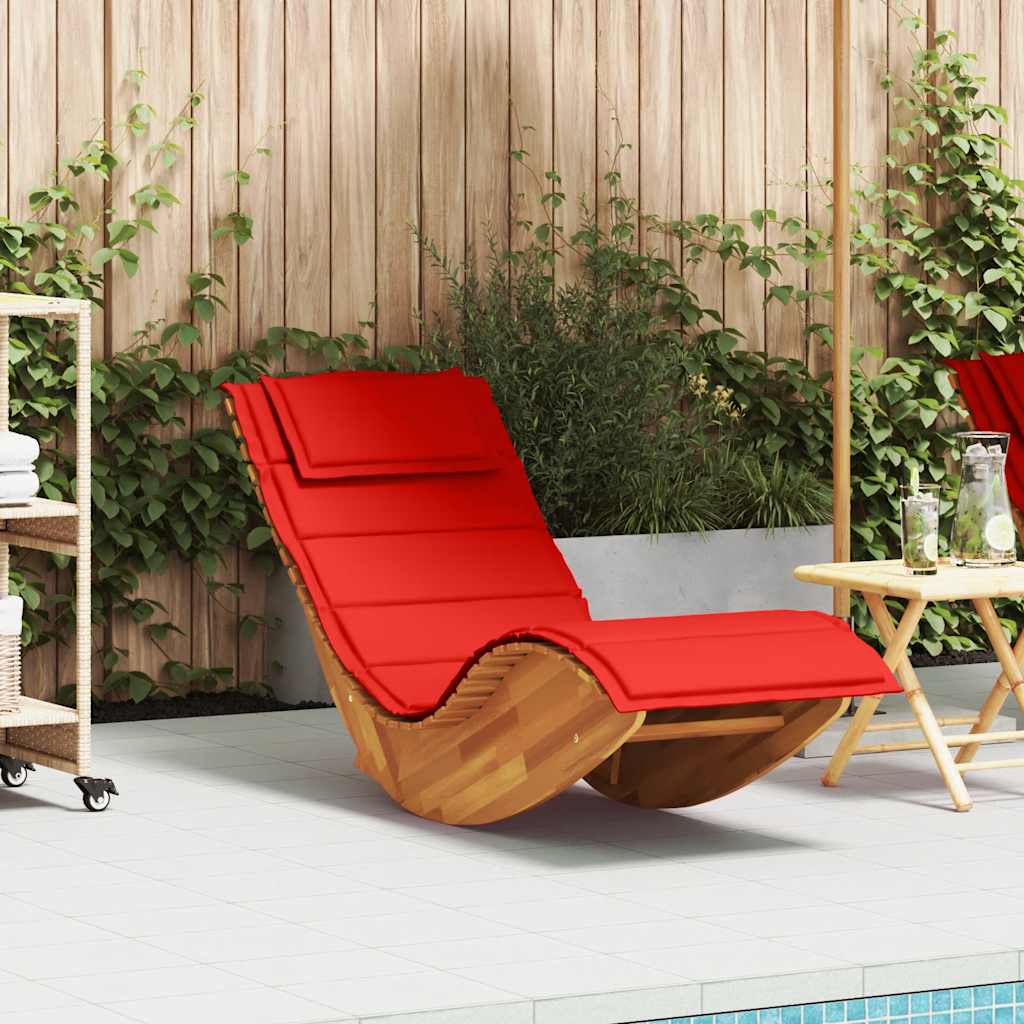 vidaXL Rocking sun loungers 2 pcs acacia wood