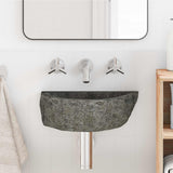 vidaXL Wall-Mounted Basin Grey 37 x 30 x 12 cm Riverstone