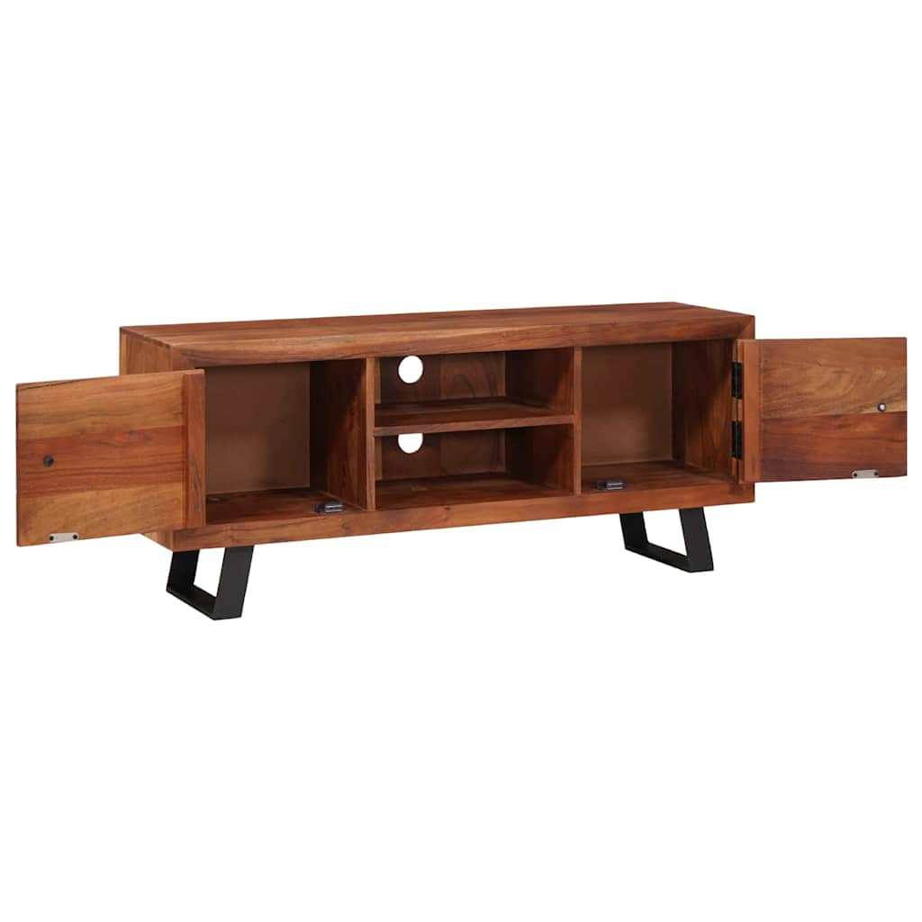 vidaXL TV Cabinet Honey Brown 112 x 30 x 48 cm Solid Acacia Wood