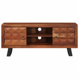 vidaXL TV Cabinet Honey Brown 112 x 30 x 48 cm Solid Acacia Wood