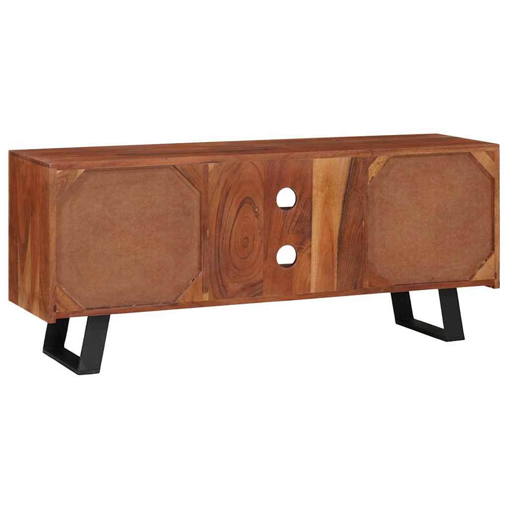 vidaXL TV Cabinet Honey Brown 112 x 30 x 48 cm Solid Acacia Wood