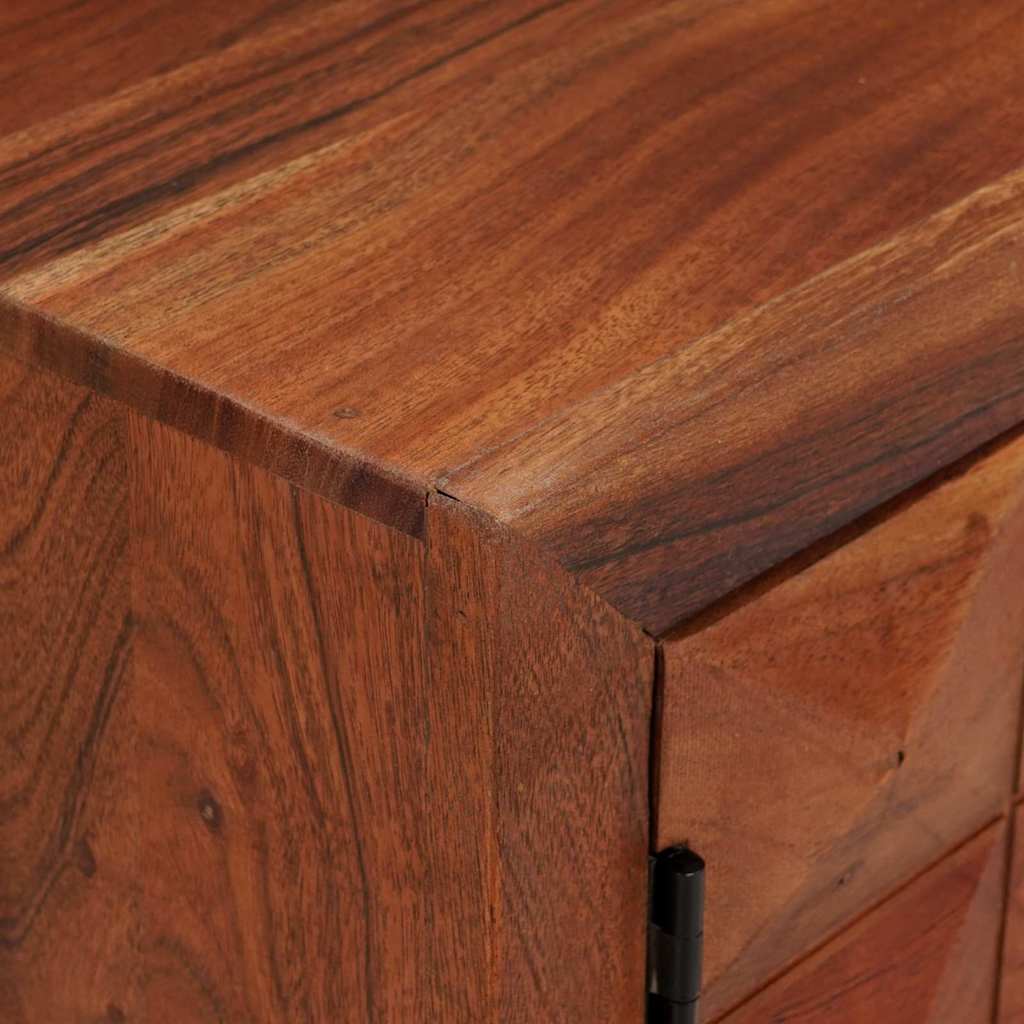 vidaXL TV Cabinet Honey Brown 112 x 30 x 48 cm Solid Acacia Wood