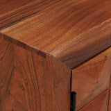 vidaXL TV Cabinet Honey Brown 112 x 30 x 48 cm Solid Acacia Wood