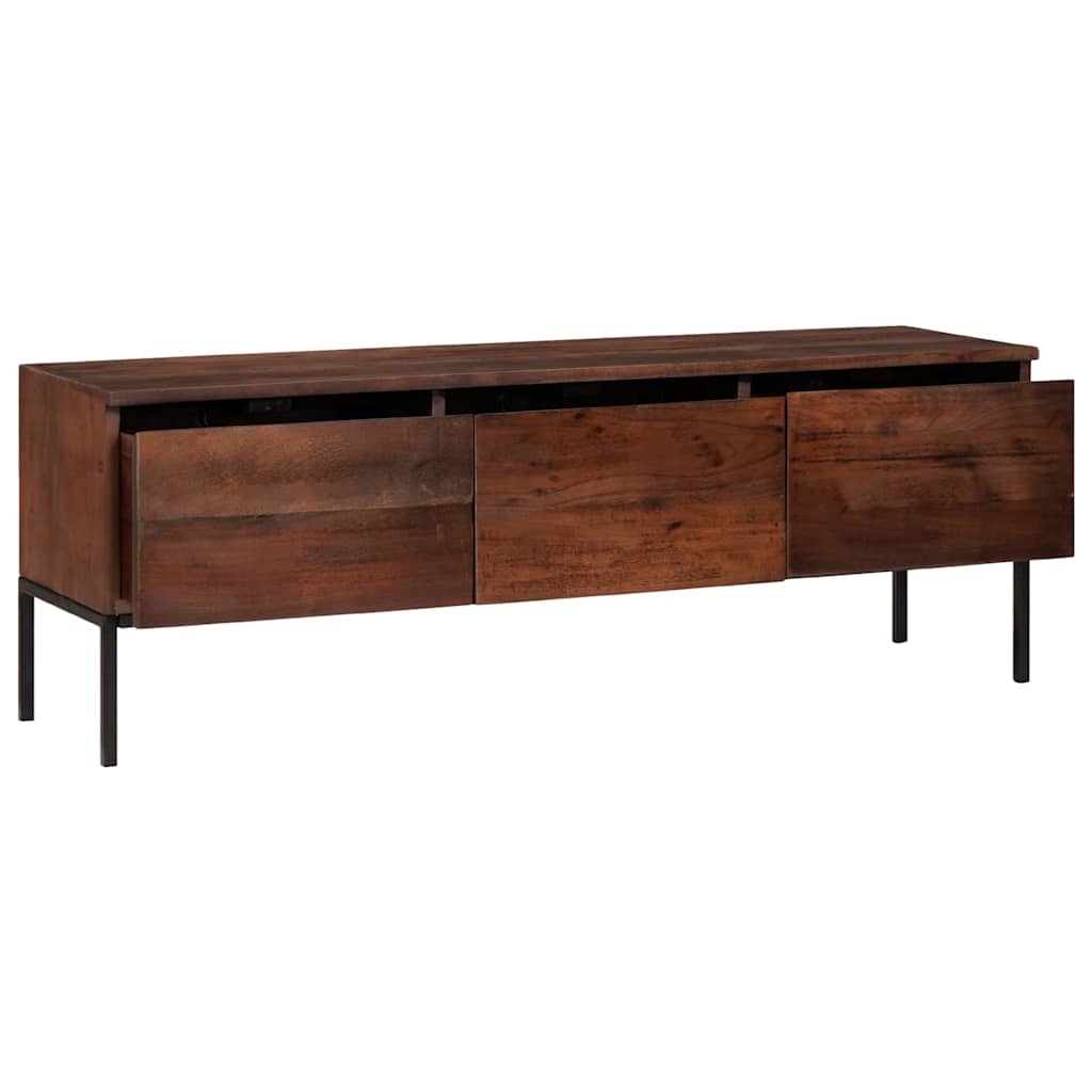 vidaXL TV Kast Honingbruin 110 x 30 x 36 cm Massief acaciahout