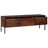 vidaXL TV Kast Honingbruin 110 x 30 x 36 cm Massief acaciahout